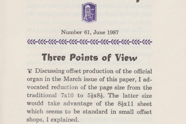 National Calamity - Number 61, June 1987 - Page 1