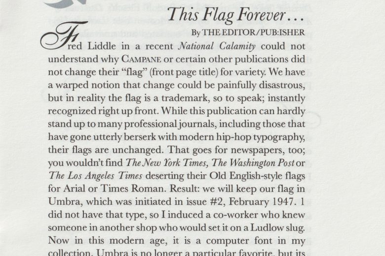 Campane - Number 241, January 2006 - Page 1