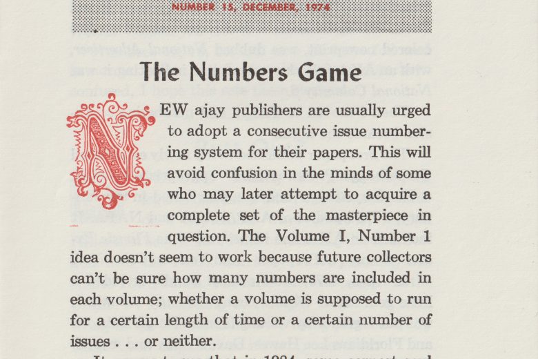 National Calamity - Number 15, December 1974 - Page 1