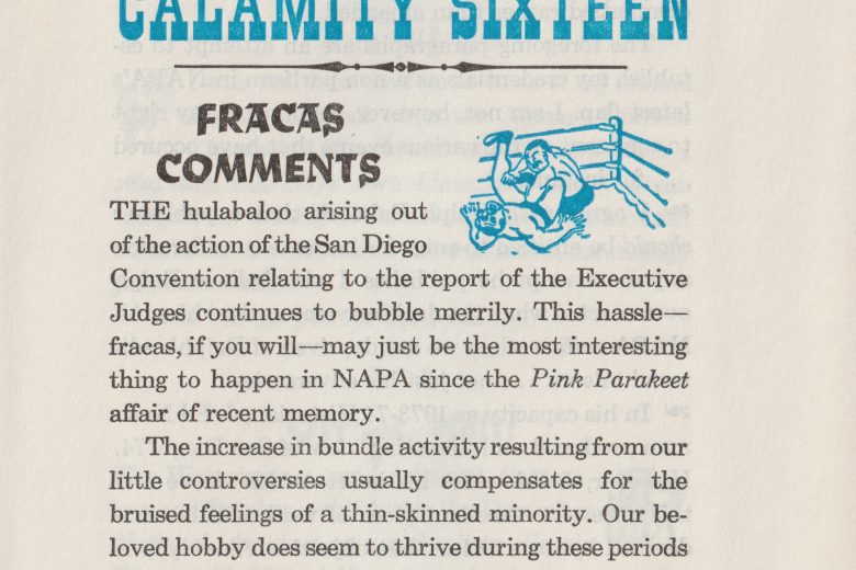 National Calamity - Number 16, March 1975 - Page 1