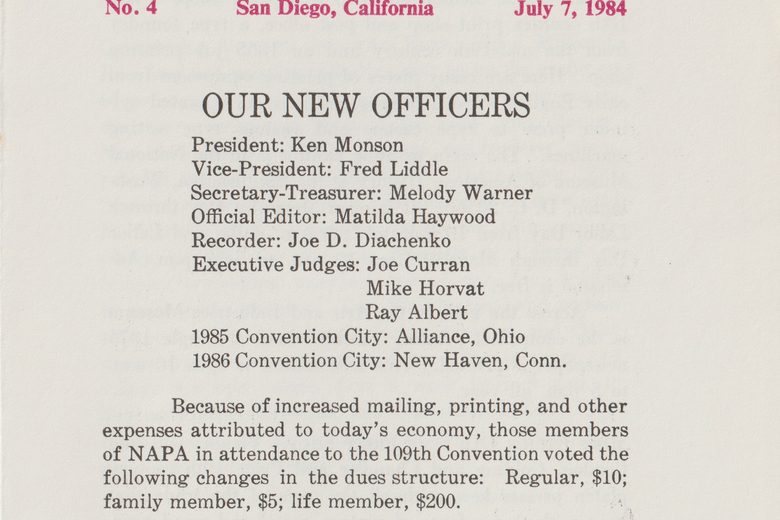 San Diego Scuttlebutt - Number 4, July 1984 - Page 1